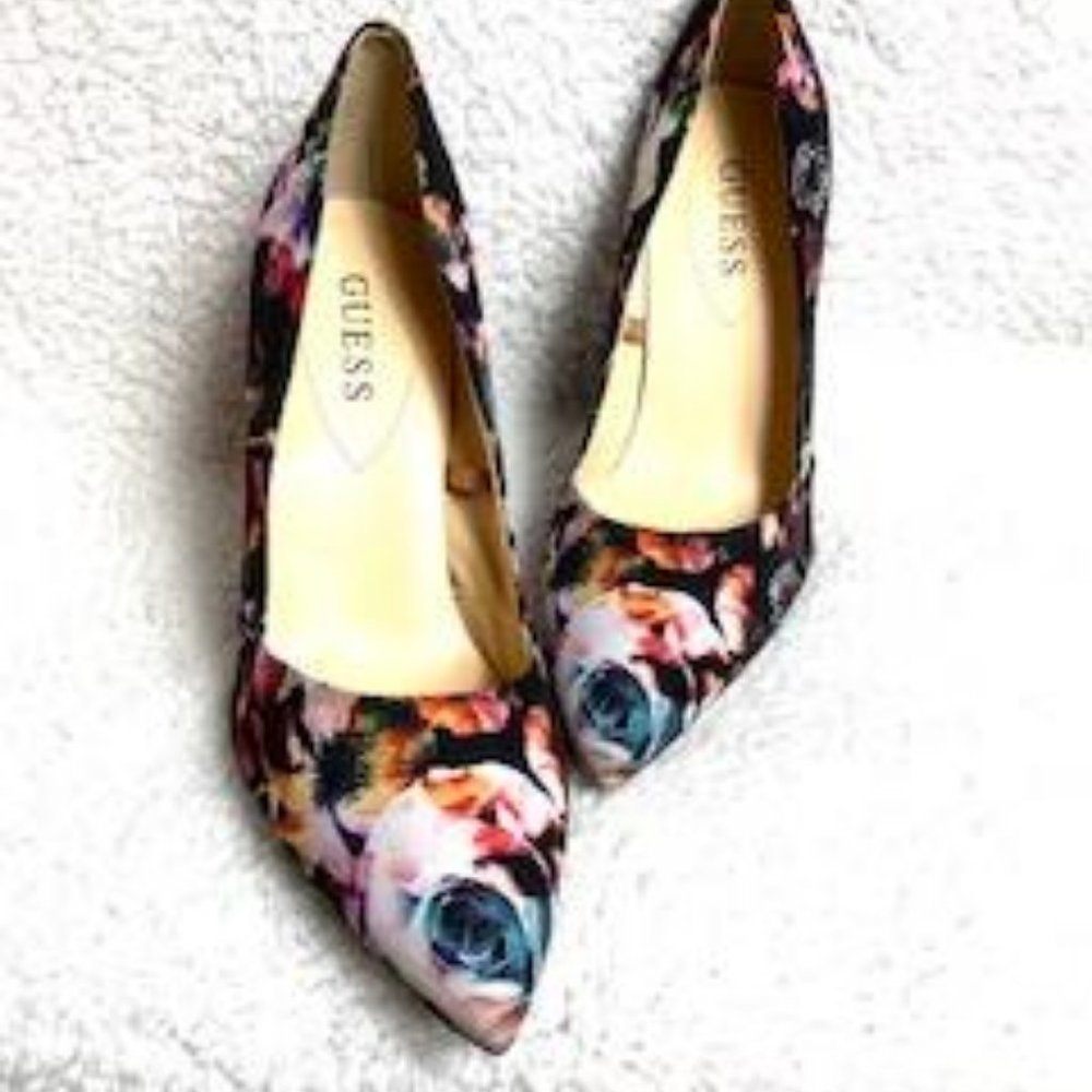 Guess Multicolored Floral Stilettos - Picture 7 of 11